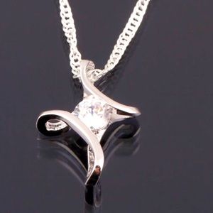 925 Solid Sterling Silver Jewelry Pendant Necklace